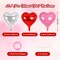 24-Pack 18in Red, Pink & Silver Heart Foil Balloons – Party Decor for Valentine’s Day, Birthday & Wedding